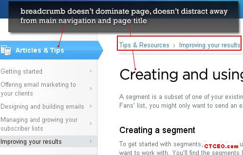 關(guān)于面包屑導(dǎo)航的相關(guān)知識(shí)